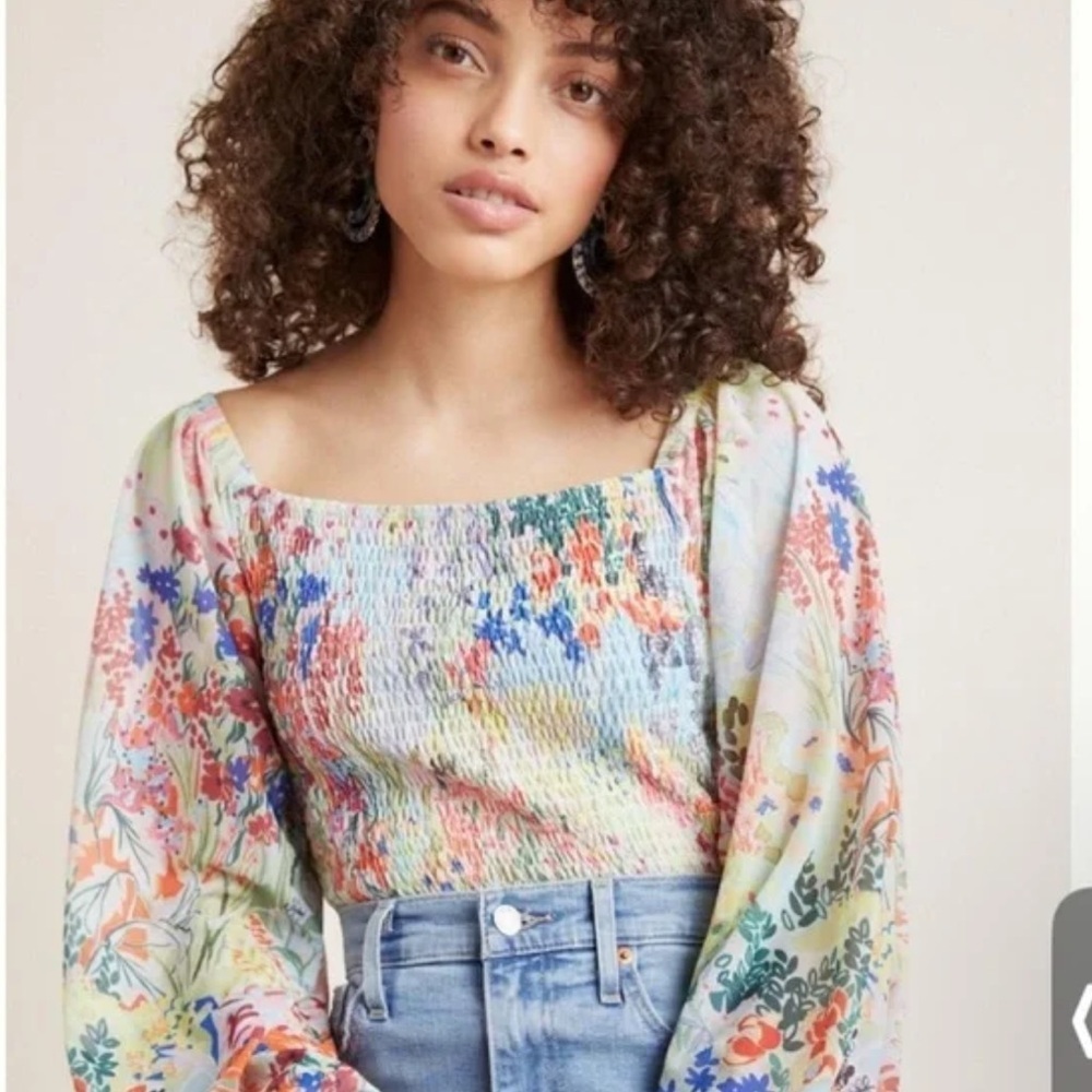 Anthropologie Rouen Cropped Top Size S